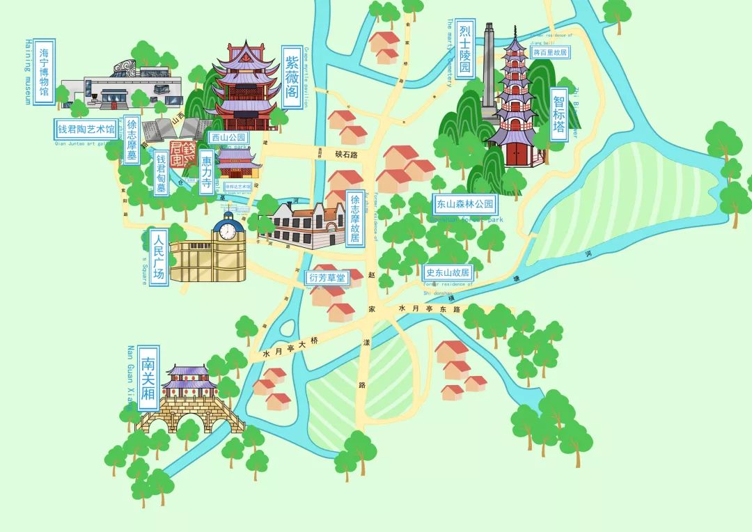 辽宁智能语音手绘导览地图系统
